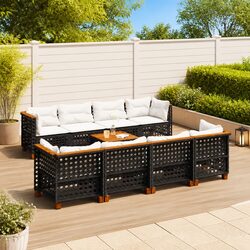 Comfortable and Stylish 9 Piece Garden Sofa Set