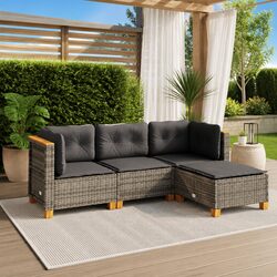 Comfortable and Practical 4-Piece Garden Sofa Set