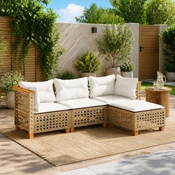 Reliable and Comfortable 4-Piece Outdoor Sofa Set