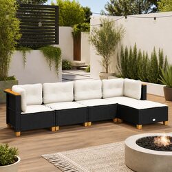 Practical 5 Piece Garden Sofa Set with Comfort and Style