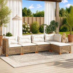 Comfort and Quality: 5-Piece Outdoor Sofa Set