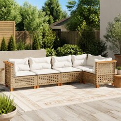Comfortable 5-Piece Garden Sofa Set with Easy Maintenance