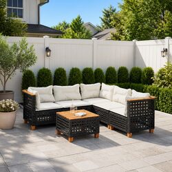 Comfortable and Affordable 6-Piece Outdoor Sofa Set
