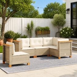 Beige Outdoor Sofa Set: Comfort Meets Quality