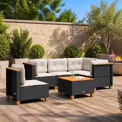 Reliable 6 Piece Outdoor Garden Sofa Set with Value