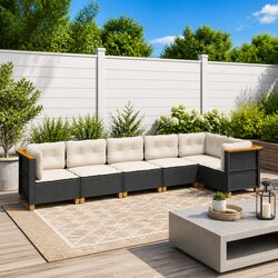 Reliable 6-Piece Garden Sofa Set for Comfort and Value