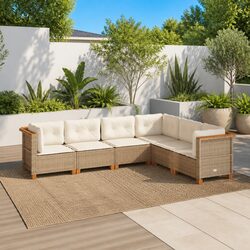 Value and Comfort Combined: 6-Piece Garden Sofa Set