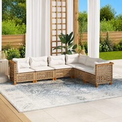 Comfortable 6-Piece Garden Sofa Set with Easy Maintenance