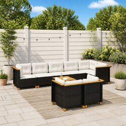 Comfortable 9-Piece Modular Sofa Set for Your Garden