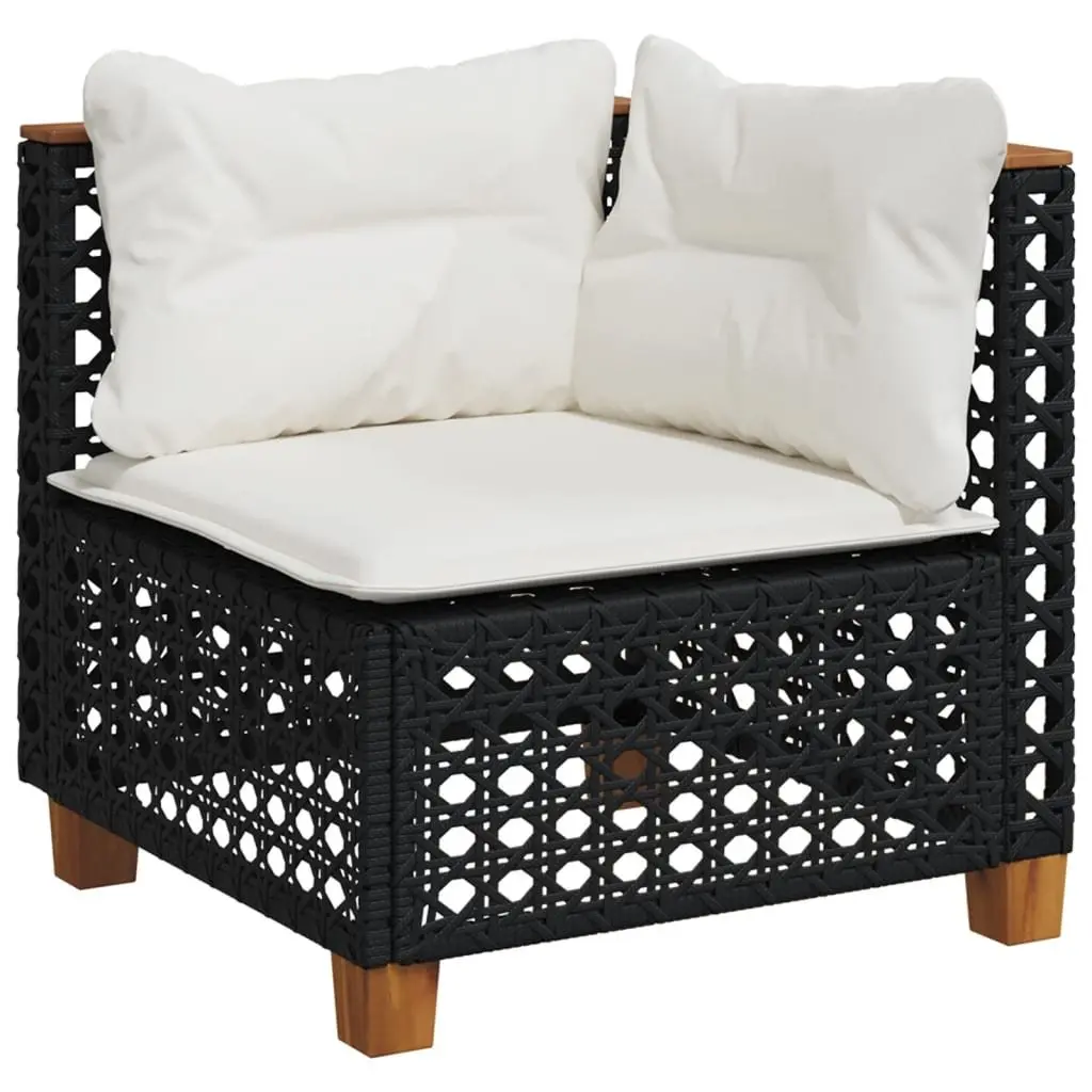 Garden Sofa Set Outdoor Furniture 8 Piece Black
