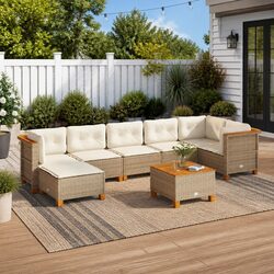 8-Piece Garden Sofa Set - Quality Comfort for Your Outdoor Space