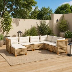 Value-Driven 7-Piece Garden Sofa Set with Removable Cushions