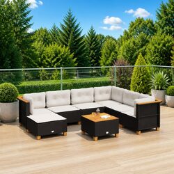 Comfortable 8-Piece Garden Sofa Set for Relaxation