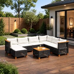 Durable and Comfortable 8-Piece Garden Sofa Set