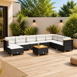 Comfort and Value with a 9 Piece Garden Sofa Set