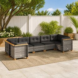 Comfort Meets Value: 7-Piece Garden Sofa Set