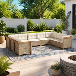 Comfortable 9-Piece Sofa Set for Your Outdoor Enjoyment