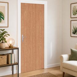 Self-Adhesive Door Film Wood Grain 210x90cm Brown PVC Decor Furniture Covering