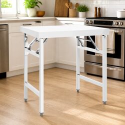 Folding Stainless Steel Work Table Food Prep Commercial Kitchen Bar Restaurant