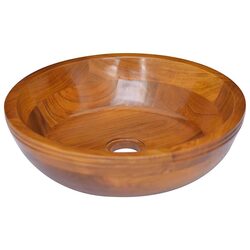 Reliable Solid Teak Wood Basin Sink for Your Home