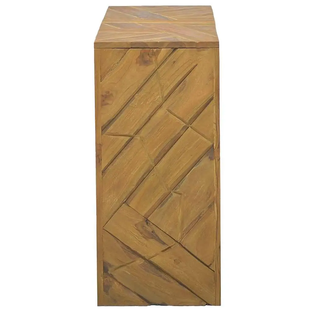 Console Table 110x35x75cm Teak Wood End Table Accent Sideboard Living Room