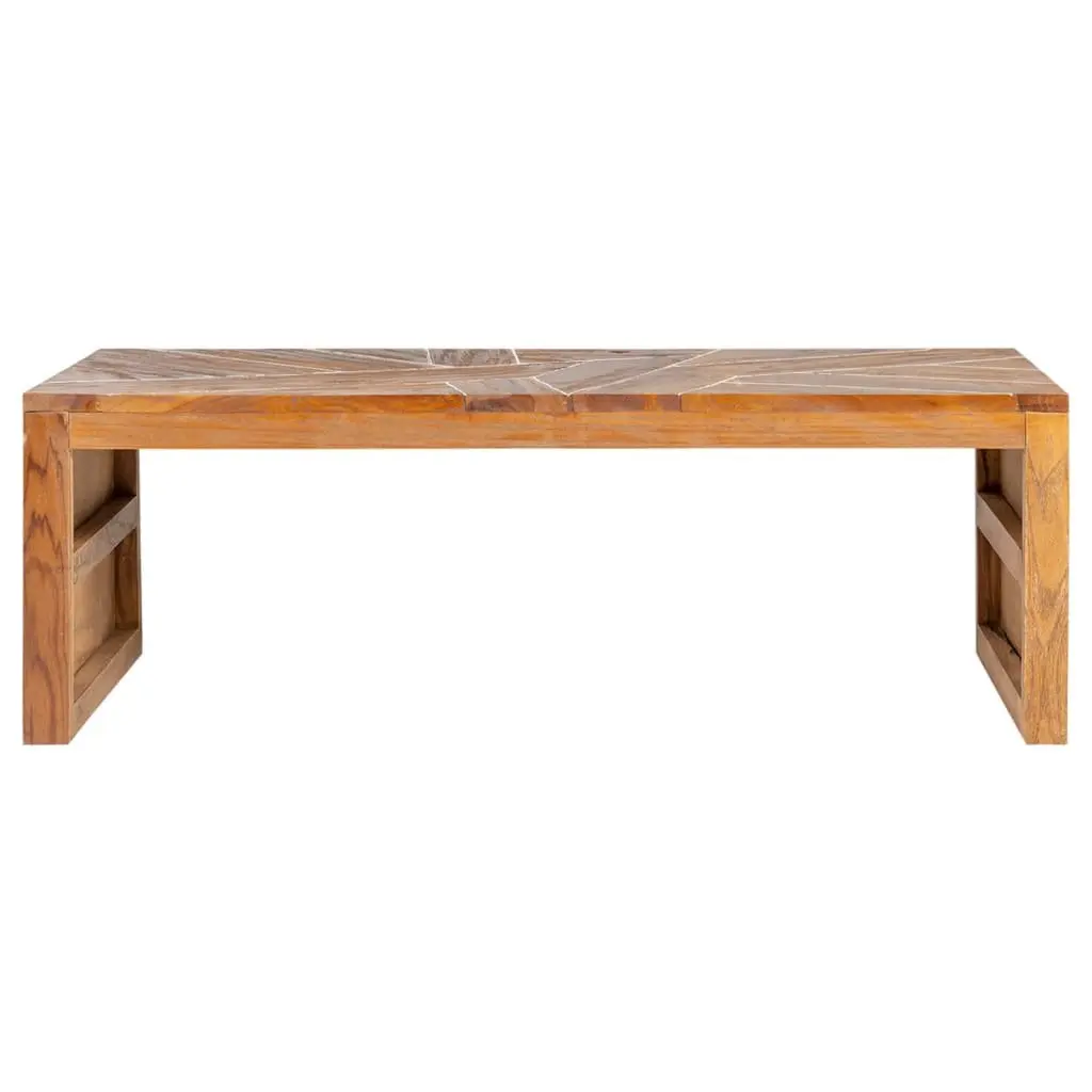 TV Stand 110x60x38 cm Solid Teak Wood Brown Living Room Sideboard Lowboard