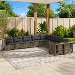Comfortable and Affordable 10 Piece Garden Sofa Set