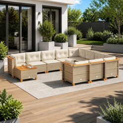 Comfortable and Affordable 11-Piece Garden Sofa Set