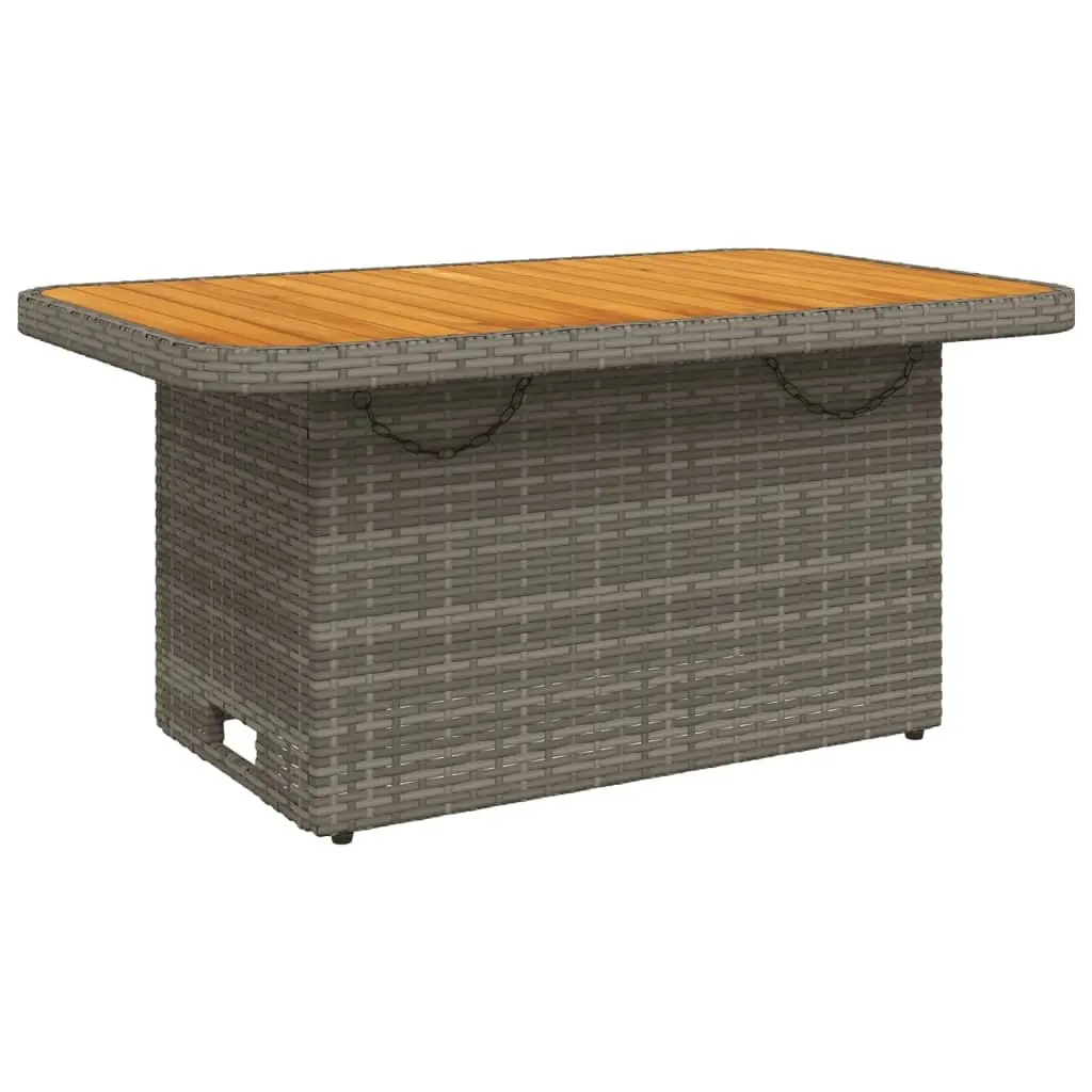 Grey Poly Rattan Garden Sofa Set for Outdoor Use
