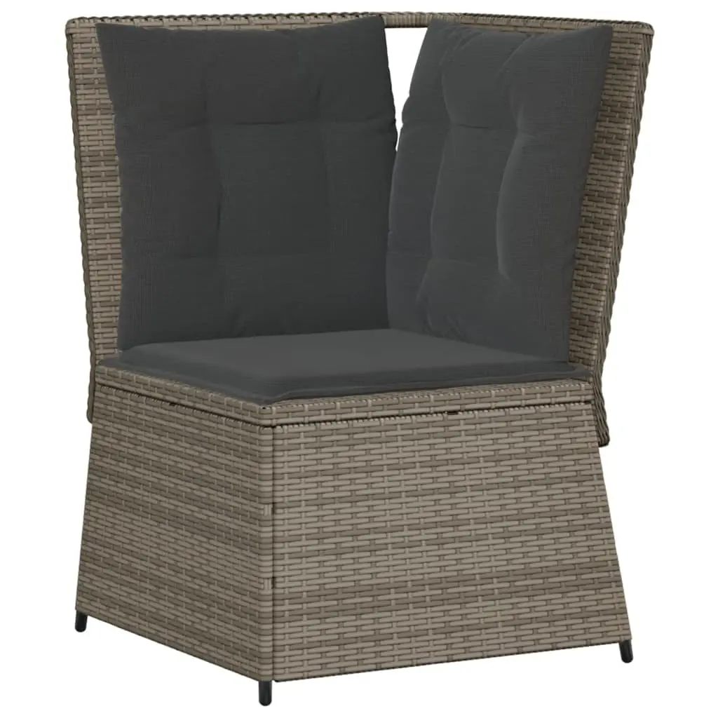 Garden Lounge Set 5 Piece Outdoor Furniture Patio Conversation Seating Grey