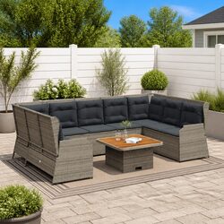 Comfortable and Practical 7-Piece Garden Lounge Set