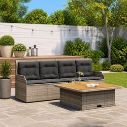 Value-Driven 3 Piece Garden Sofa Set with Cushions