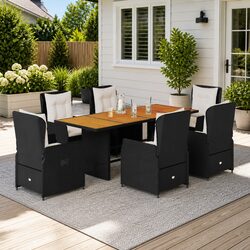 Comfort and Value in This 7 Piece Garden Dining Set