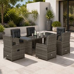 Warm and Comfortable 7 Piece Garden Dining Set