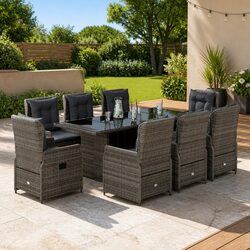 Reliable Garden Dining Set - 9 Pieces for Your Comfort