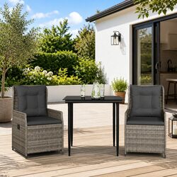 Comfort and Value in a Grey Poly Rattan Dining Set