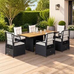 Warm and Inviting 7 Piece Outdoor Dining Set