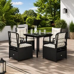 5 Piece Black Dining Set: Practical Comfort and Value