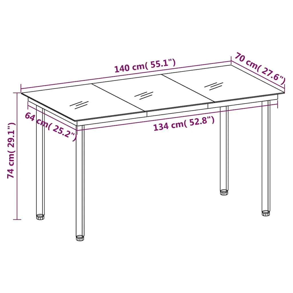 5 Piece Outdoor Dining Set with Comfort and Style