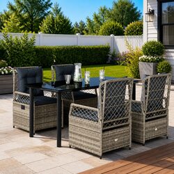 Comfortable and Stylish 5-Piece Garden Dining Set