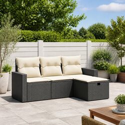 Comfortable and Valuable Black Garden Sofa Set