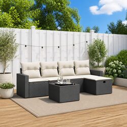 Affordable Comfort: 6-Piece Garden Sofa Set for Outdoors
