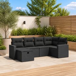 Comfortable and Versatile 6 Piece Garden Sofa Set