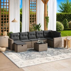 Comfortable and Stylish 8-Piece Garden Sofa Set