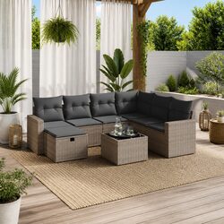 Practical 8-Piece Outdoor Sofa Set for Year-Round Use