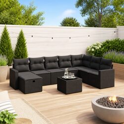 Comfortable and Versatile 9 Piece Outdoor Sofa Set