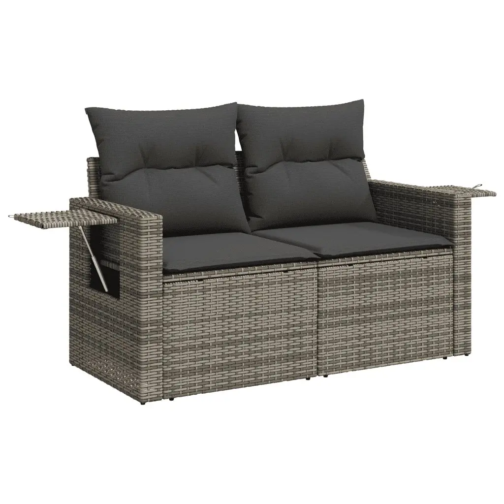 4 Piece Garden Sofa Set Modular Outdoor Patio Furniture Grey