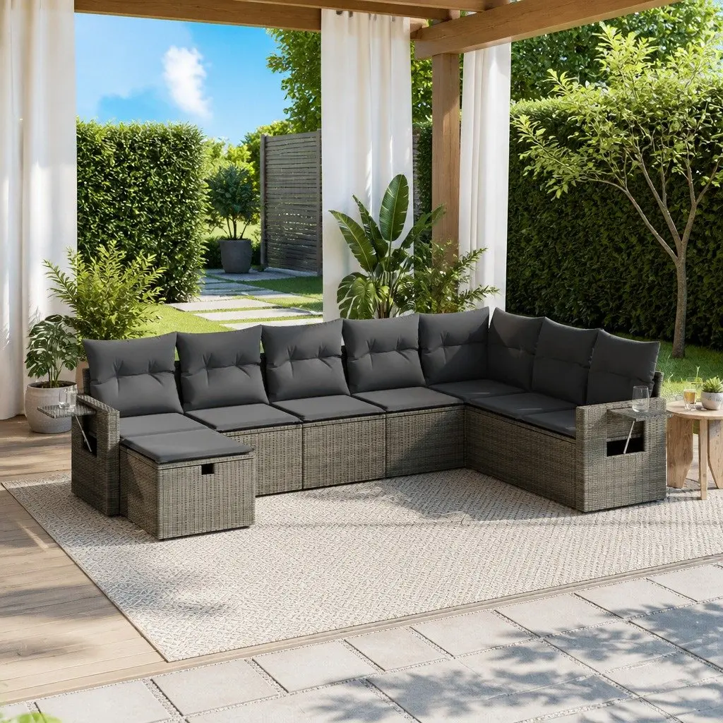 8 Piece Garden Sofa Set for Outdoor Use
