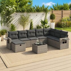 Comfortable 9 Piece Outdoor Sofa Set with Easy Maintenance
