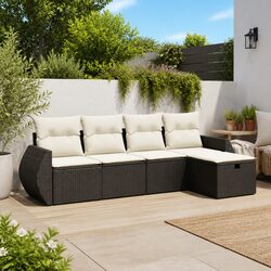 Comfortable 5 Piece Garden Sofa Set - Practical and Stylish